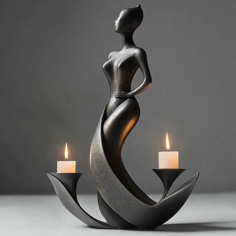 Modern Sculptural Figure Candle Holder
