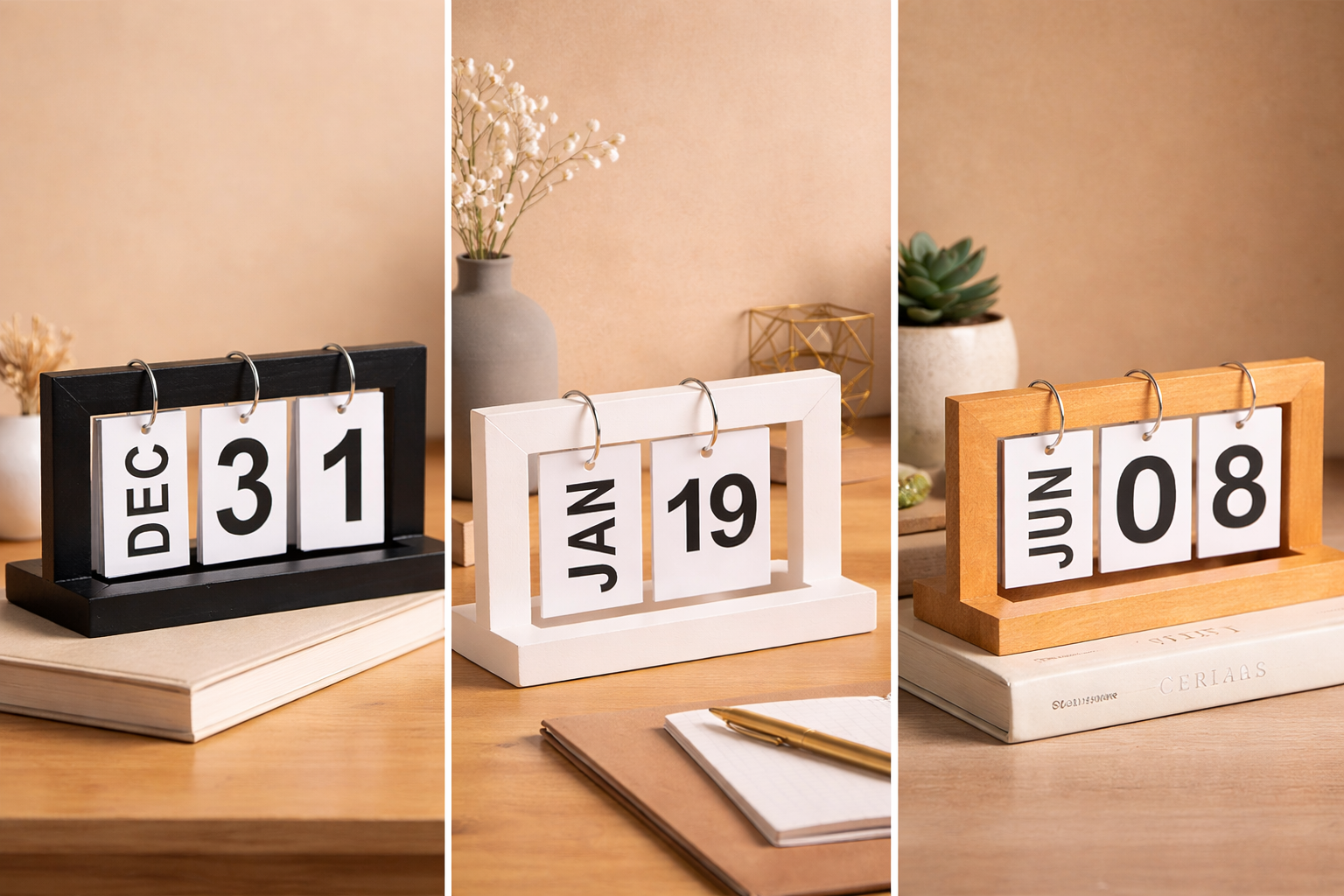 Minimal Flip Desk Calendar