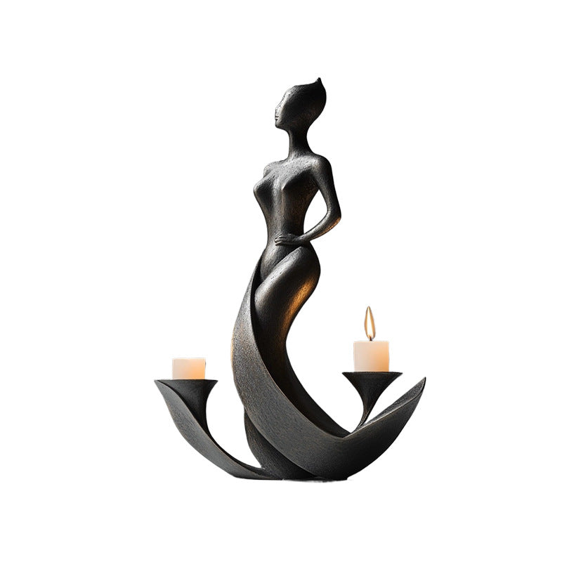 Modern Sculptural Figure Candle Holder