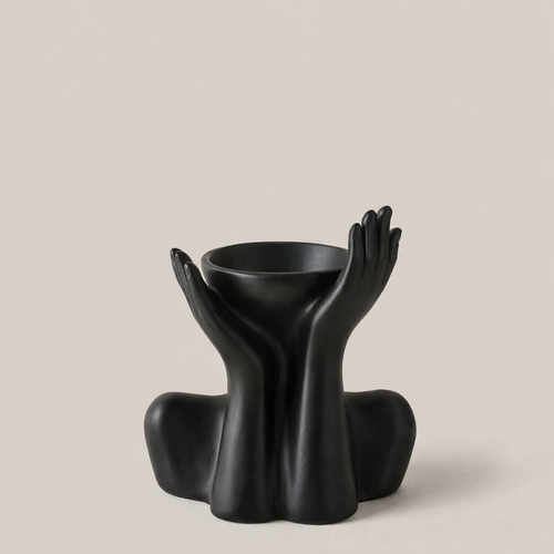 Abstract Human Form Ceramic Vase